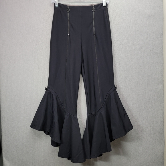 JONATHAN SIMKHAI CARBON 38,FLARE LEG CROP PANTS, SIZE ??? - Picture 2 of 8